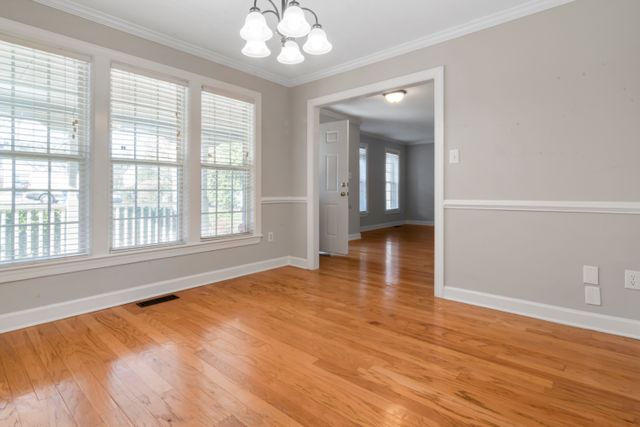 Empty room after move-out cleaning
